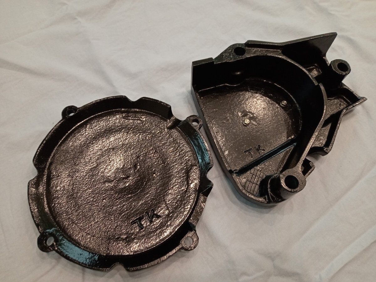 キジマ クラッチカバー スプロケカバー CBR400F CBX400F 当時物
