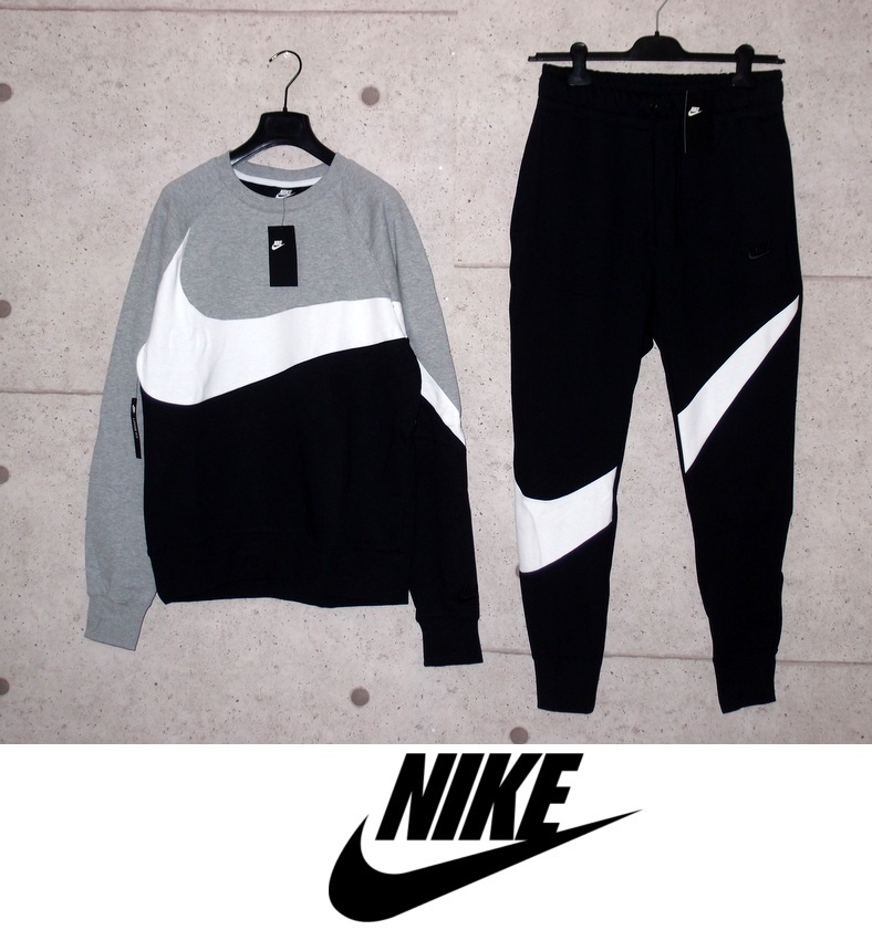 新品 NIKE ビッグスウォッシュ 裏起毛 スウェット 上下セット L セットアップ HBR STMT パンツ ジャージ BQ6462 BQ6468