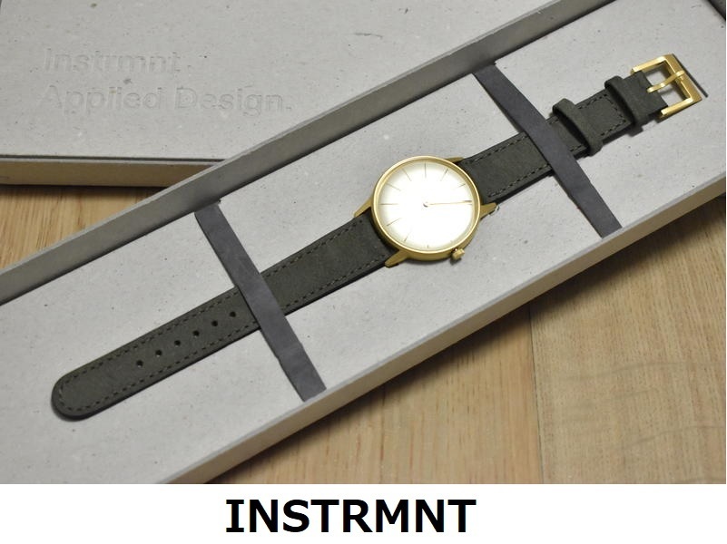 新品 INSTRMNT クォーツ式 腕時計 定価38500円 36mm インストゥルメント ★
