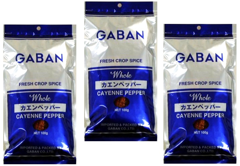 kaen перец отверстие 100g×3 пакет GABAN специя приправа si-do шарик для бизнеса Cayenne перец красный острый перец gya van высокое качество трава 