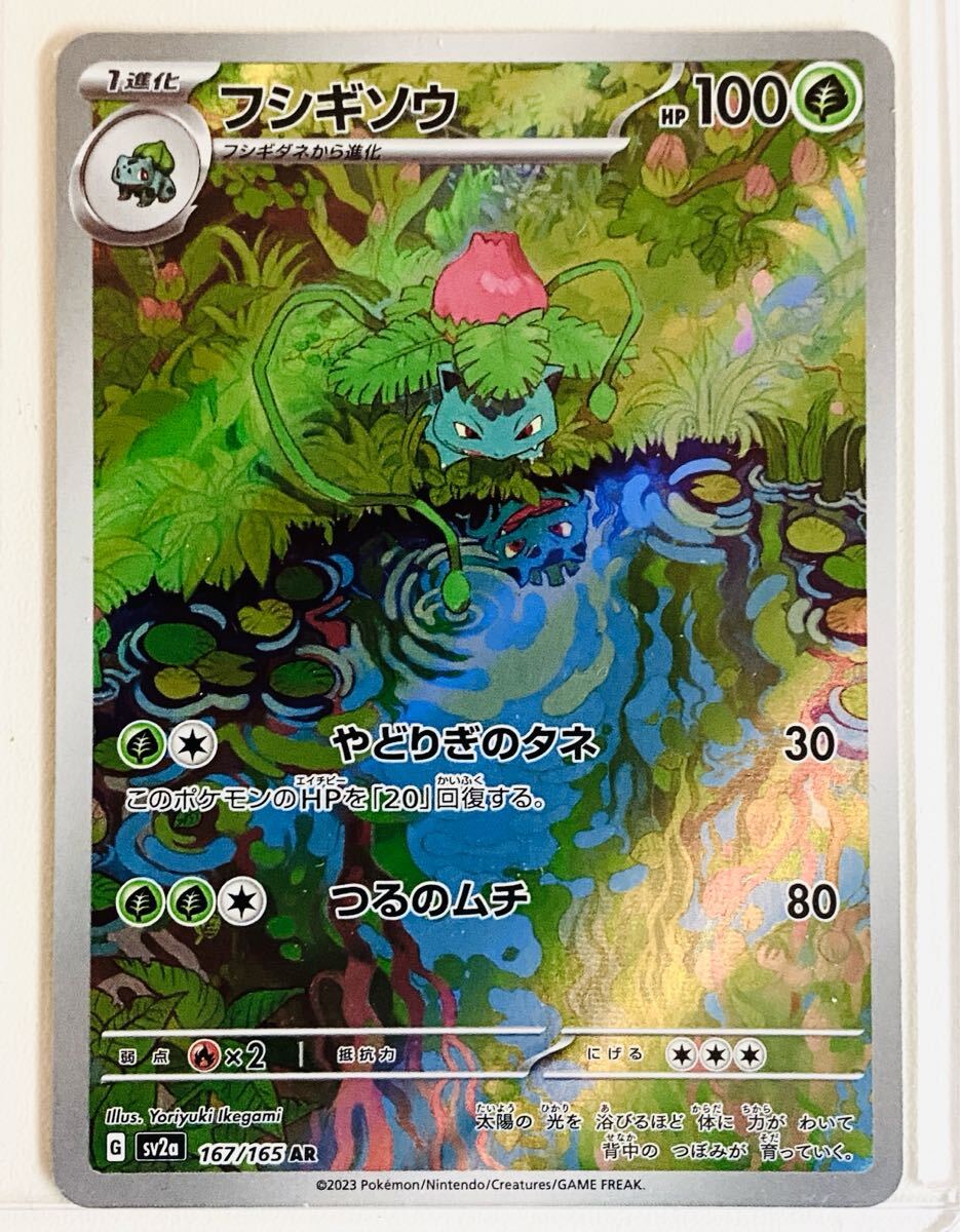 新品同様美品【フシギソウ AR アートレア】167/165[sv2a 新品同様美品【フシギソウ AR アートレア】167/165[sv2a