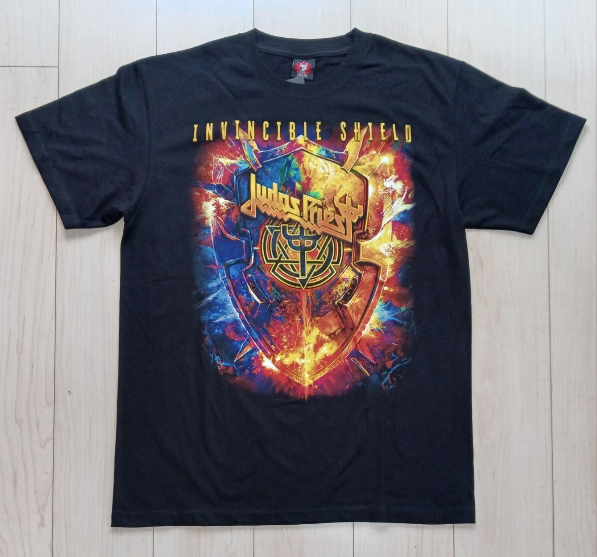 JUDAS PRIEST Tシャツ L タグ付 未使用 INVINCIBLE SHIELD ジューダス プリースト インビンシブル シールド_画像1