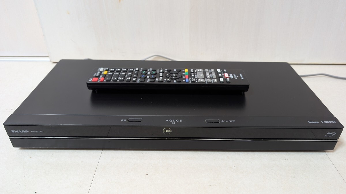 SHARP AQUOS 年製BD-NW1200レコーダー2018 SHARP BD-NW1200 AQUOS シャープ 2018年製 アクオス ブルーレイ