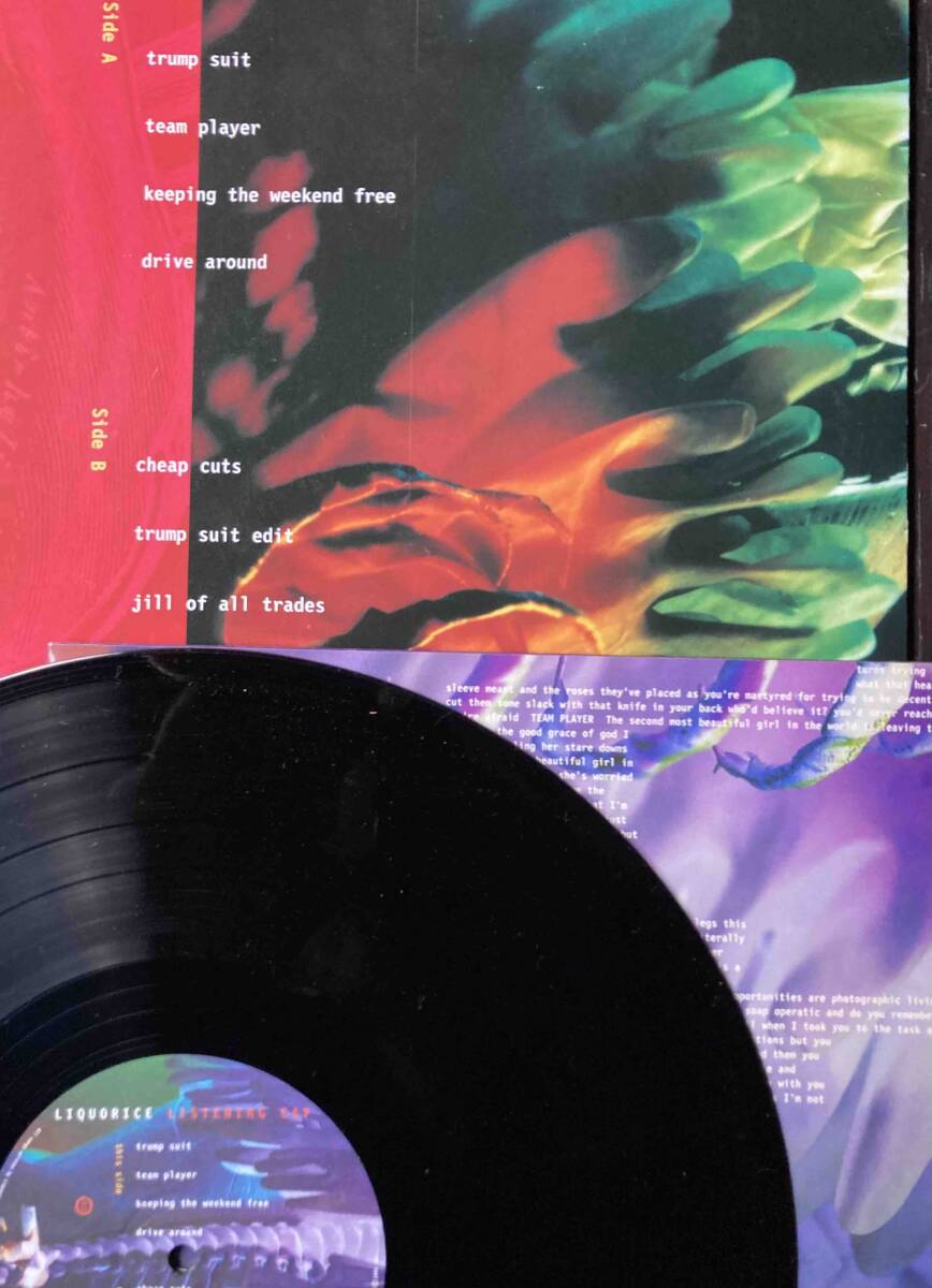 希少 LP Liquorice - Listening Cap (4AD) Daniel Littleton (Ida) Jenny Toomey (Tsunami) による スーパーバンド Simple Machines Eggs 
