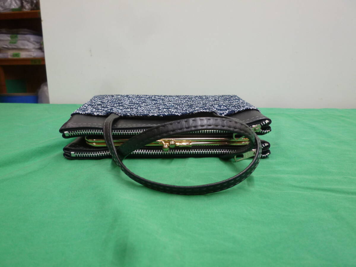 【8715】がま口ハンドバッグ　未使用品　長期保管品
