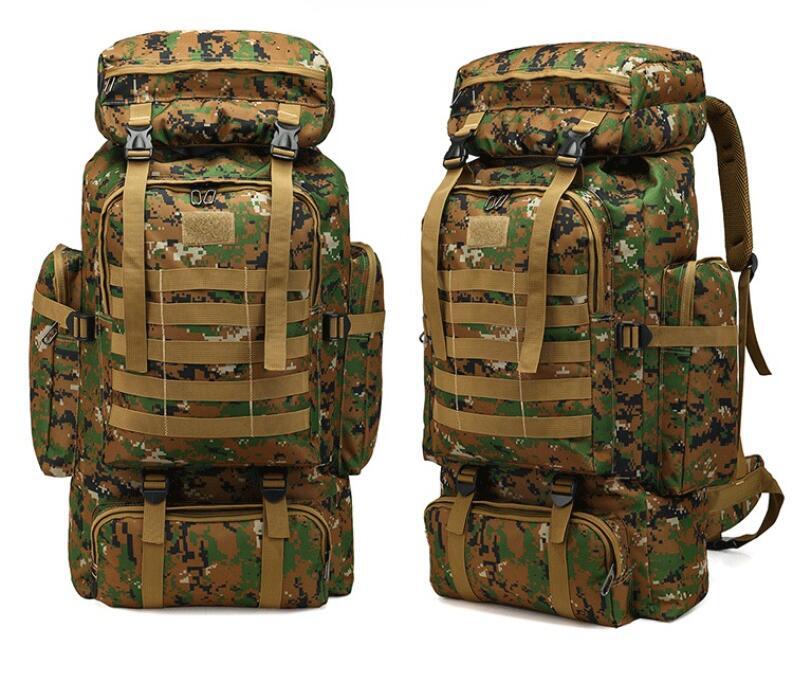  新入荷新品*色選択可 80L 大型 バックパック リュック ミリタリー 防水 大容量 キャンプ 登山 アウトドア ハイキングお色選択可
