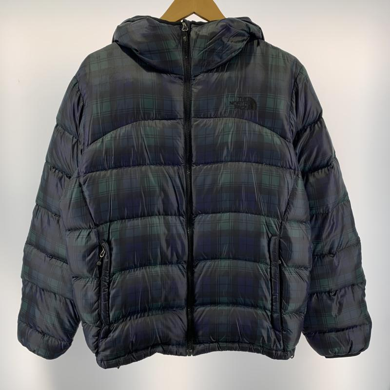【中古】THE NORTH FACE アコンカグアフーディ チェック グリーン[240019476318]