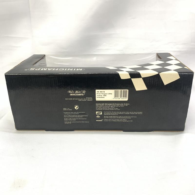【中古】開(kāi)封)1/18 MINICHAMPS PROST PEUGEOT TESTCAR 1999 N.HEIDFELD[240015223150]