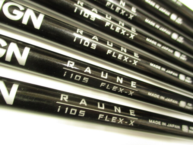 【美品】グラファイトデザイン　RAUNE IRON i105 GRAPHITE DESIGN 【リシャフト工賃込/単品購入不可】 シャフト