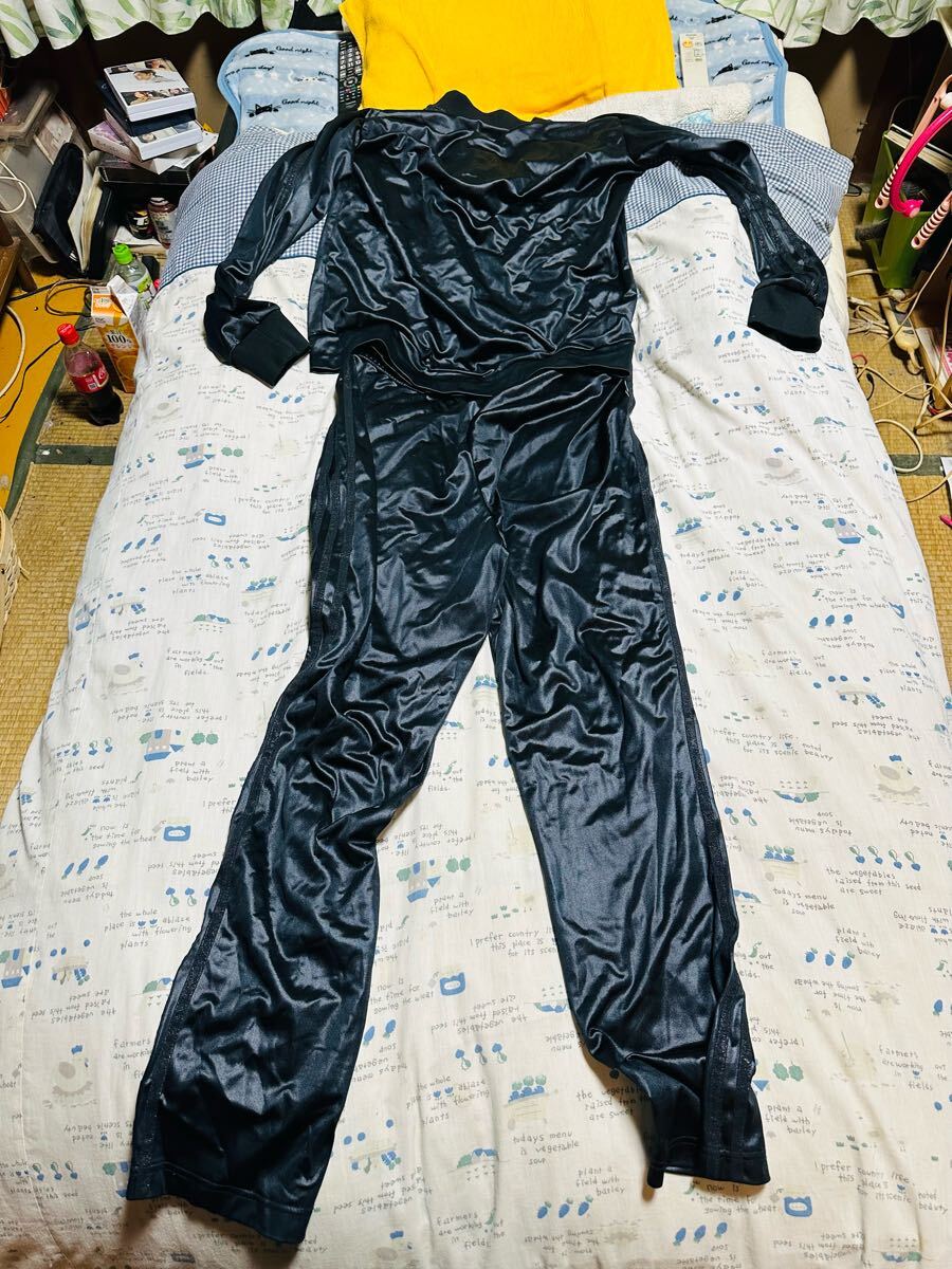 ADIDAS コーティングジャージ セットアップ 上下セット サイズO ADIDAS コーティングジャージ セットアップ 上下セット サイズO