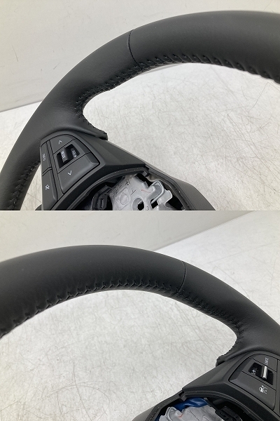 美品 動作OK R3年 MA37S ソリオ HV 走行3,983km 純正 レザー ステアリング ハンドルスイッチ付 MA47S MA27S (O1531)