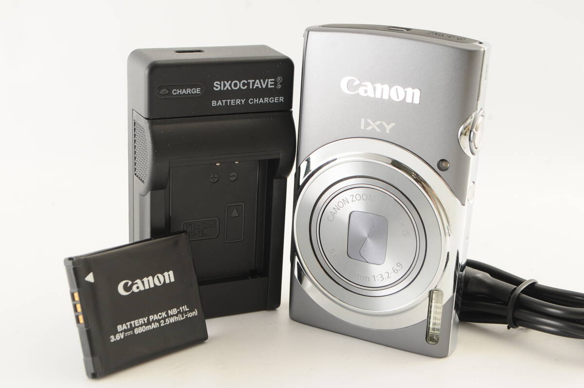 [美品] キャノン Canon IXY 130 PowerShot グレー コンパクトデジタルカメラ #1439