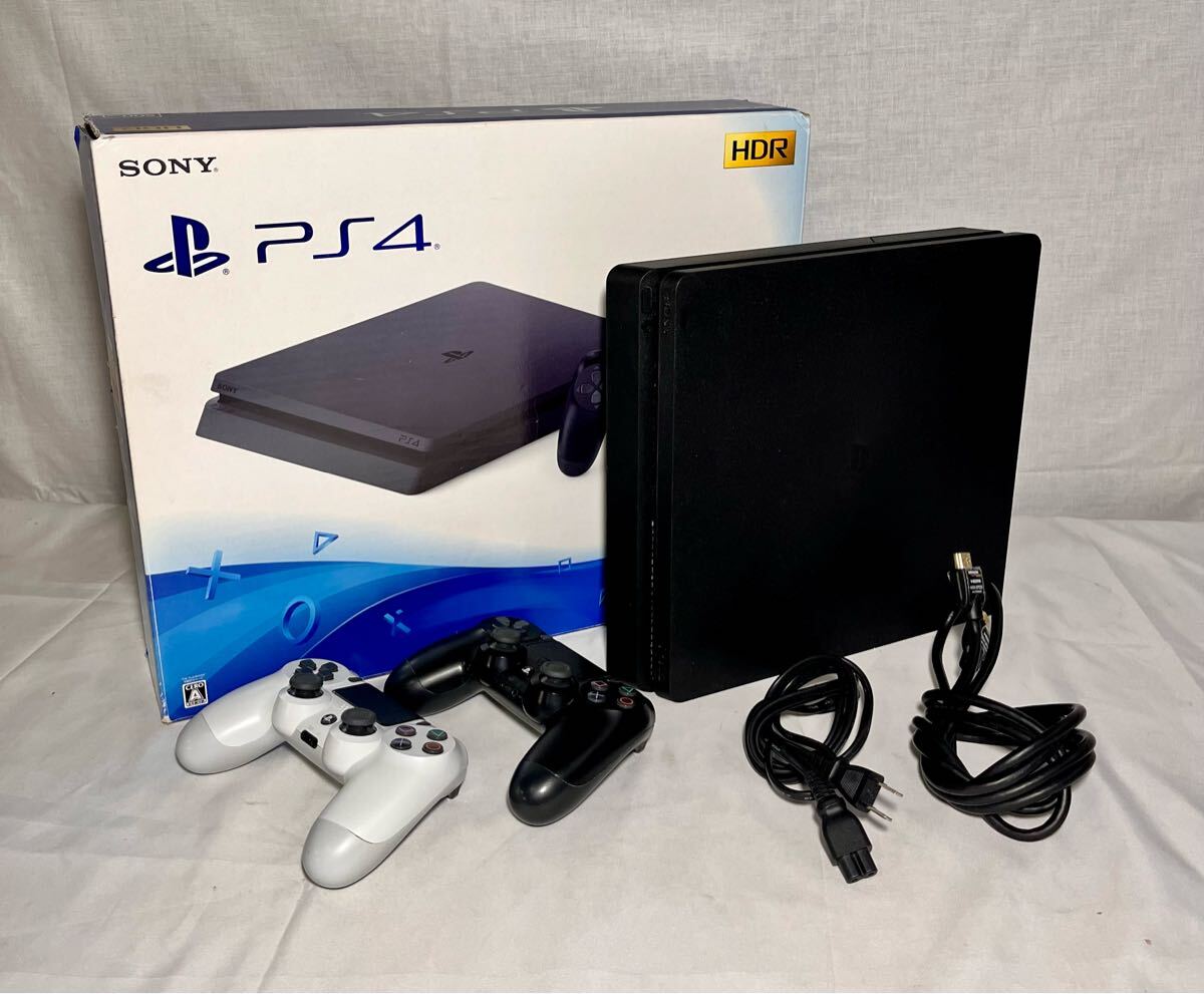 ①【中古品】 SONY Playstation4 PS4 プレステ4 CUH-2100A 500GB