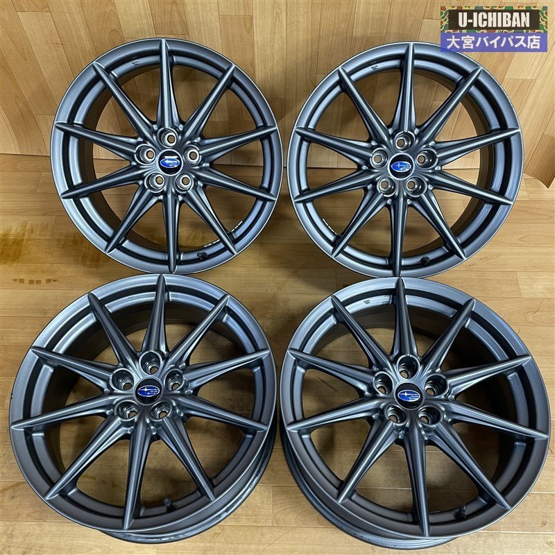 BRZ ZD8 純正 18インチ 7.5J +48 5H 100 ホイールのみ 4本セット BRZ ZD8 純正 18インチ 7.5J +48 5H 100 ホイールのみ 4本セット