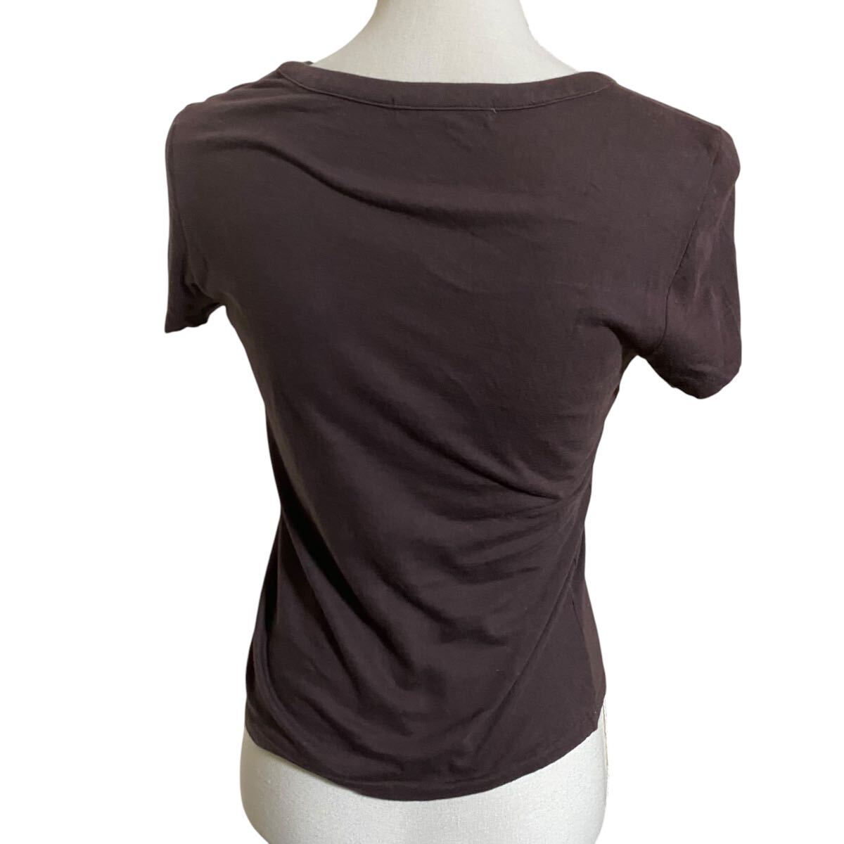 ヒューマンウーマン　編み上げ　コットン　Tシャツ　カットソー　トップス HUMAN WOMAN 2、M、9號(hào)