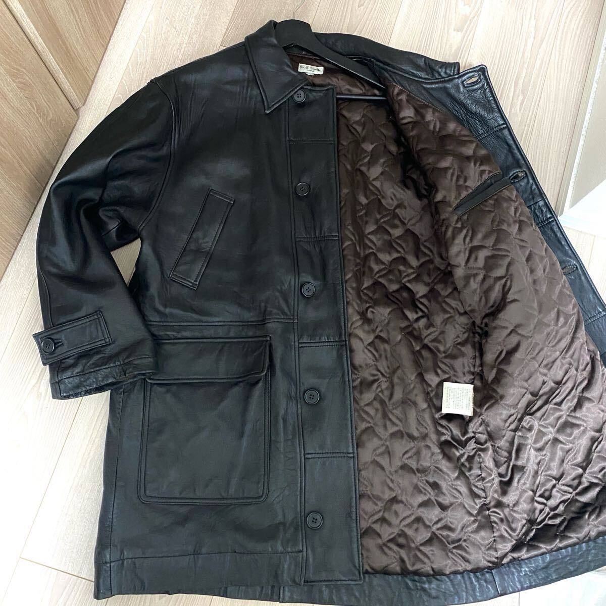 極美品 Lサイズ Paul Smith ポールスミス レザーコート【極上の 極美品 Lサイズ Paul Smith ポールスミス レザーコート【極上の