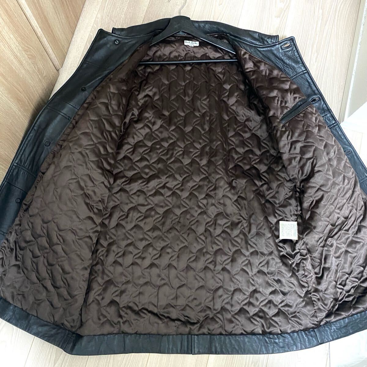 極美品 Lサイズ Paul Smith ポールスミス レザーコート【極上の 極美品 Lサイズ Paul Smith ポールスミス レザーコート【極上の
