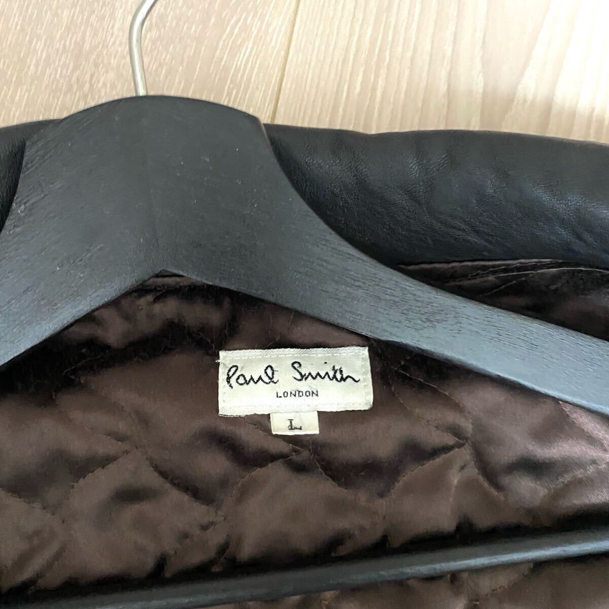 極美品 Lサイズ Paul Smith ポールスミス レザーコート【極上の 極美品 Lサイズ Paul Smith ポールスミス レザーコート【極上の
