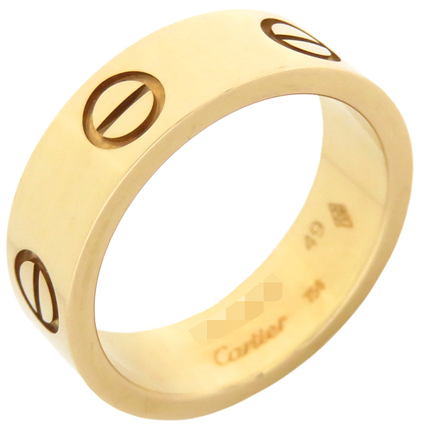 カルティエ リング 指輪 ラブリング K18YG ゴールド #49(JP9) LOVE Ring 750 18K YG 18金 8.5号 B4084649 中古
