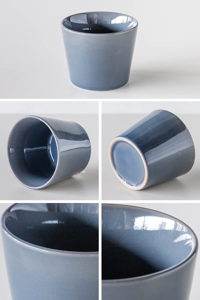 TAMAKI HINATA ヒナタ 蕎麦ちょこ 猪口 直径8.2×高さ6.5cm 190ml グレー 灰色 T-947784_画像3