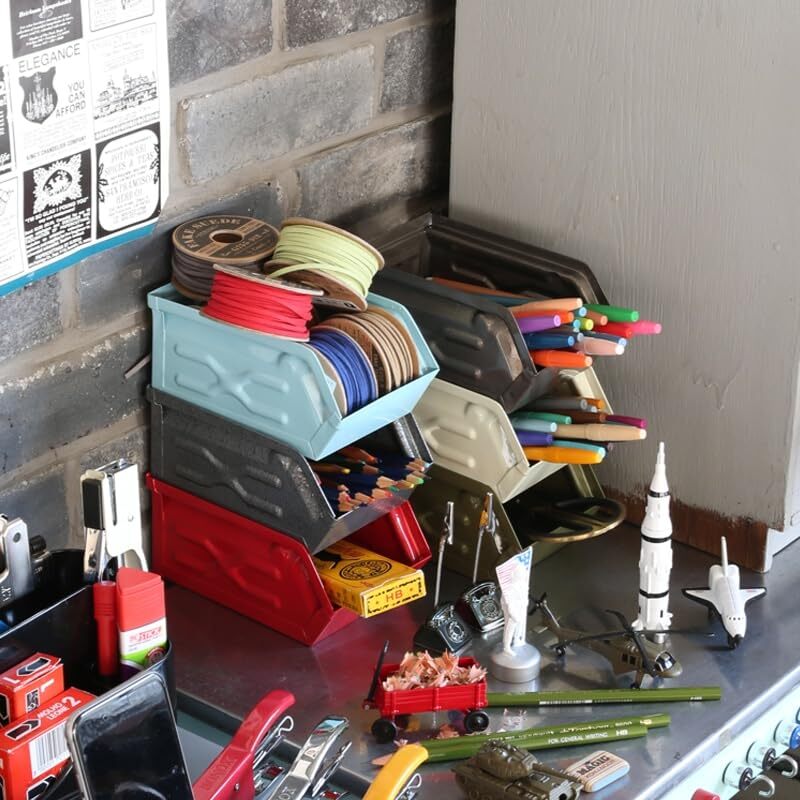 ダルトン(Dulton) ミニパーツボックス ガルバナイズド 整え過ぎずに整える心地良い簡易収納 パーツストッカー コンテナ ボックス 収納箱_画像8