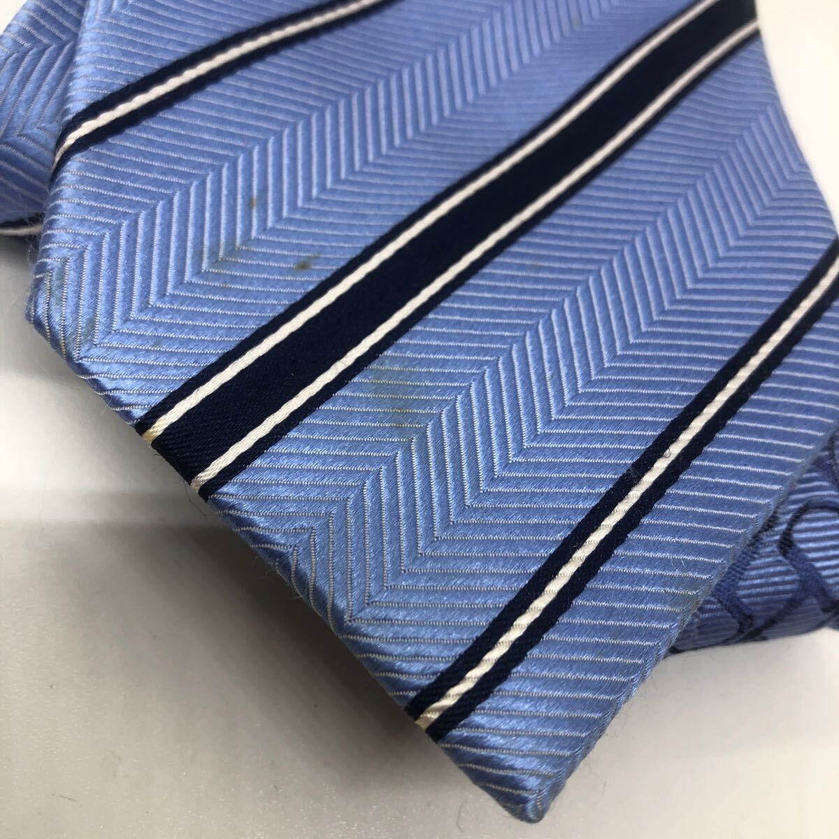 DAKS ネクタイ シルク100 ストライプ ダックス