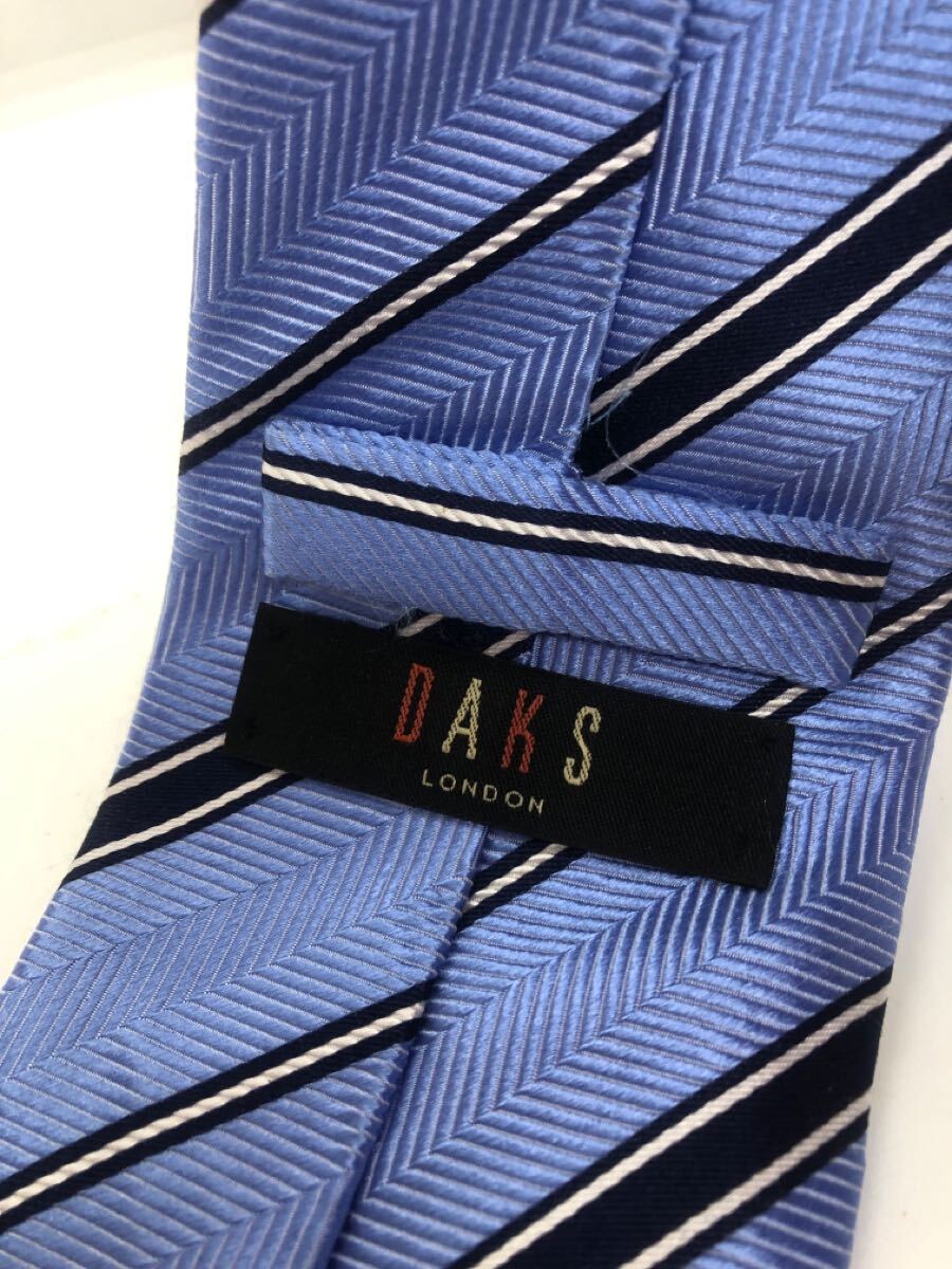 DAKS ネクタイ シルク100 ストライプ ダックス