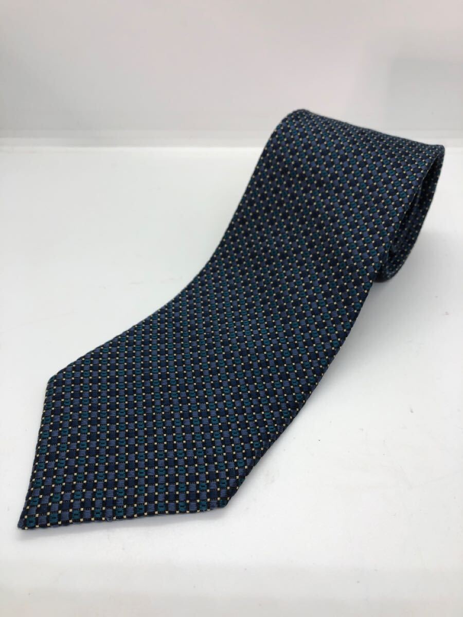 MICHEL KLEIN Michel Klein шелк 100 галстук темно-синий бизнес 