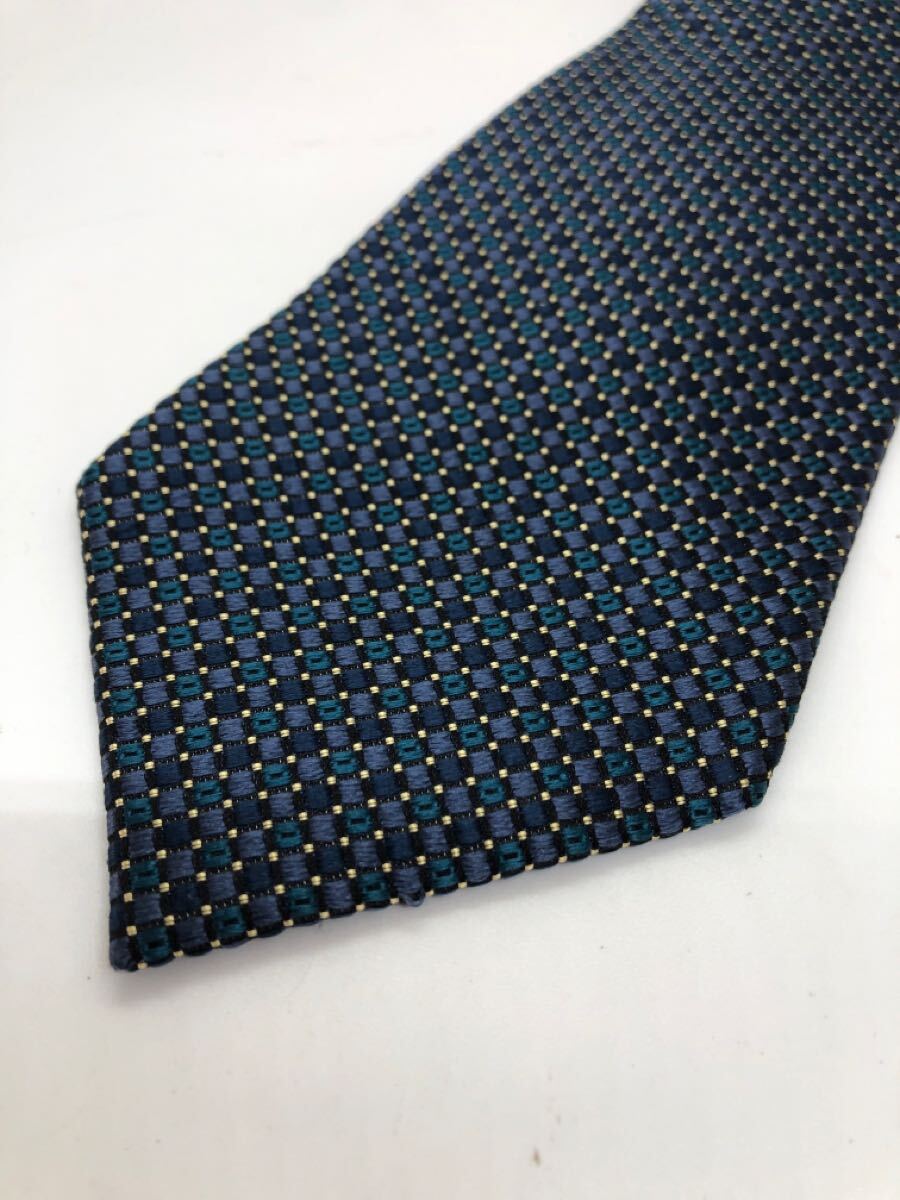 MICHEL KLEIN Michel Klein шелк 100 галстук темно-синий бизнес 