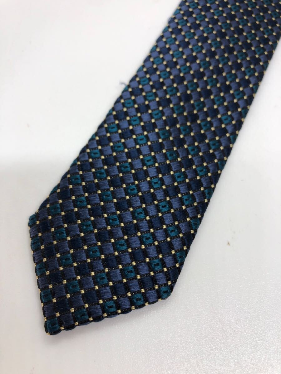 MICHEL KLEIN Michel Klein шелк 100 галстук темно-синий бизнес 