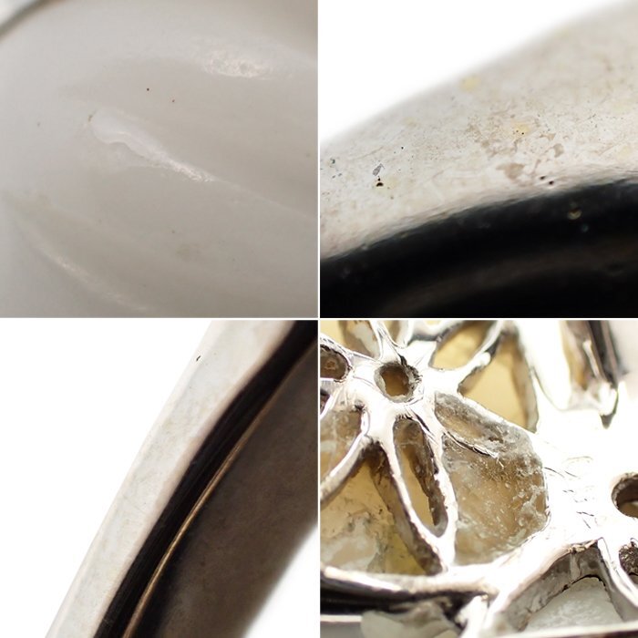 【新品仕上げ済】750WG ダイヤモンド シェル 指輪 フラワーモチーフ D0.77ct 14.3g 8號(hào) ホワイトゴールド K18WG 18金 リング ジュエリー