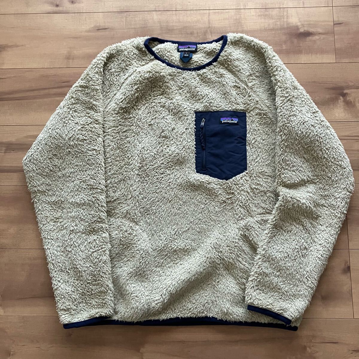 パタゴニア ロスガトスクルー ボアフリーススウェット ナチュラル◆メンズL