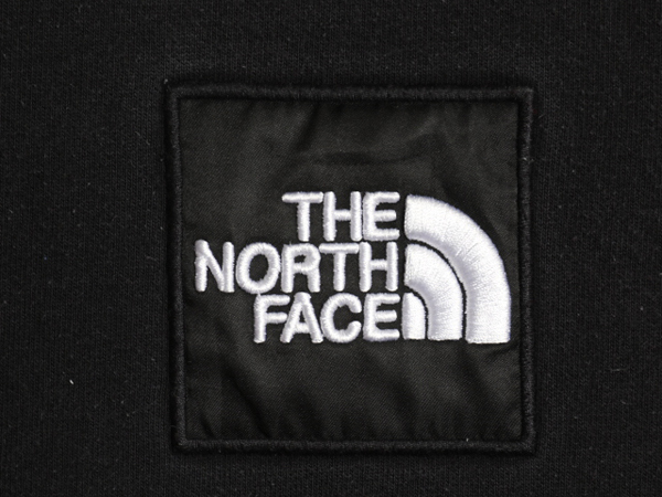 ノースフェイス スウェット フード パーカー メンズ L 古著 The North Face プルオーバー 里起毛 アウトドア ロゴ刺繍 トレーナー ブラック