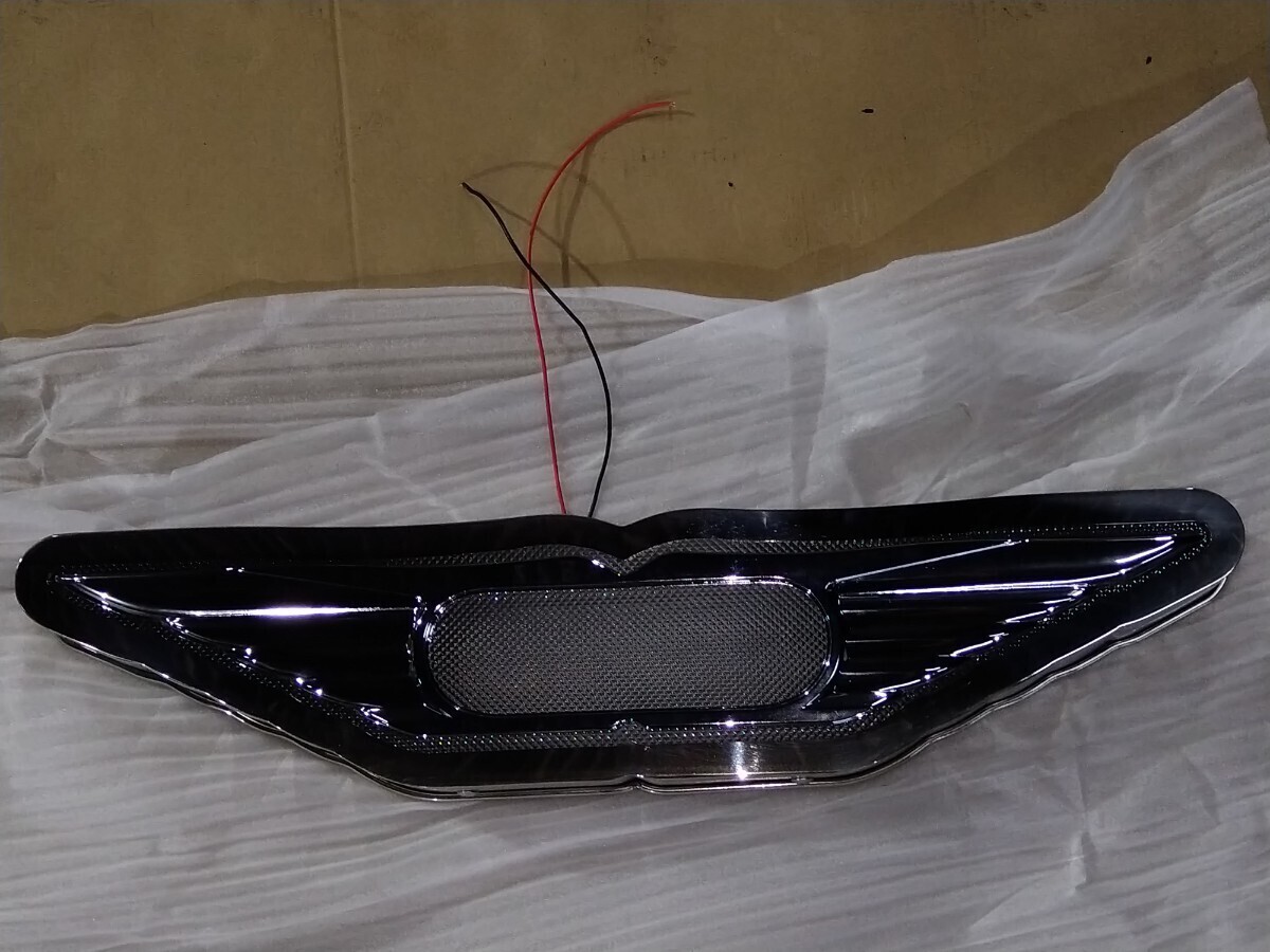 日野　バスマークアンドン　　中型車用　鏡面ステンレス　ウイングマーク　デコトラ　レトロ　Ｖ８　　プロフィア　レンジャー　　テラヴィ