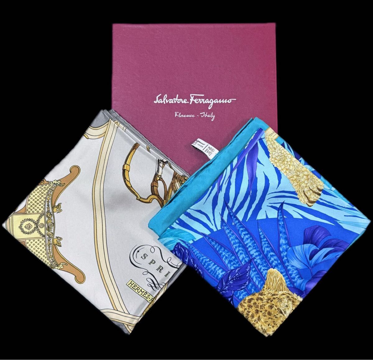 AZ-488 未使用? 極美品 エルメス HERMES カレ90 大判 スカーフ AZ-488 未使用? 極美品 エルメス HERMES カレ90 大判 スカーフ