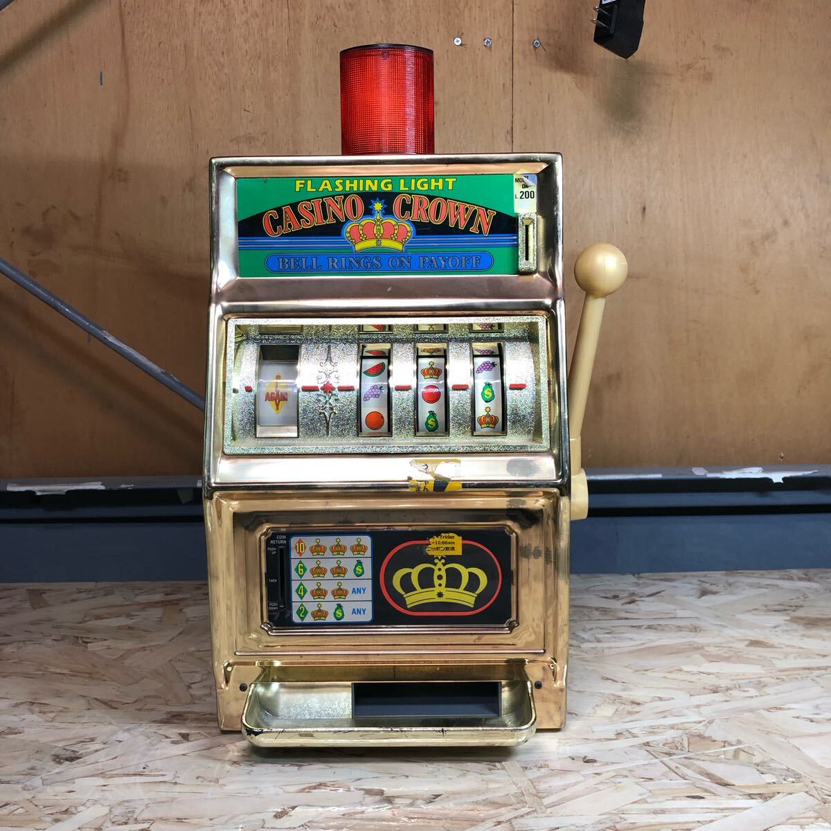 スロットマシーン レトロ WACO CASINO CROWN 動作品 (おもちゃ スロットマシーン レトロ WACO CASINO CROWN 動作品 (おもちゃ