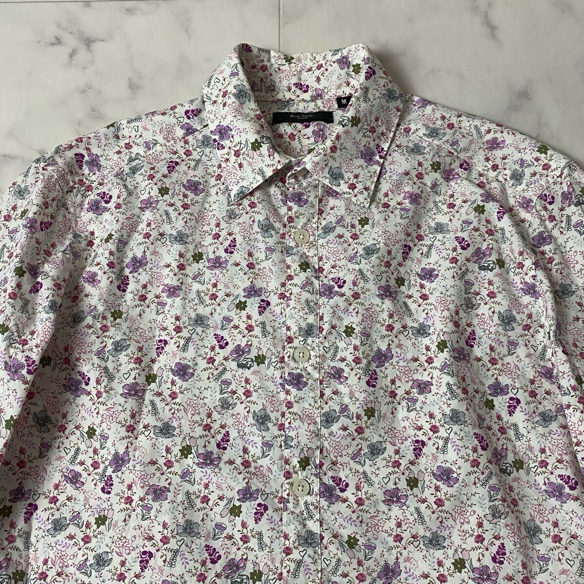 美品○ポールスミス Paul Smith 花柄 総柄 フラワー ボタニカル 美品○ポールスミス Paul Smith 花柄 総柄 フラワー ボタニカル