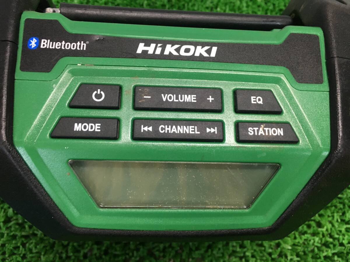 【中古品】【0907】★HiKOKI（ハイコーキ） コードレスラジオ Bluetooth対応(バッテリ、充電器別売) UR18DA(NN)　ITOOZMOQK26K