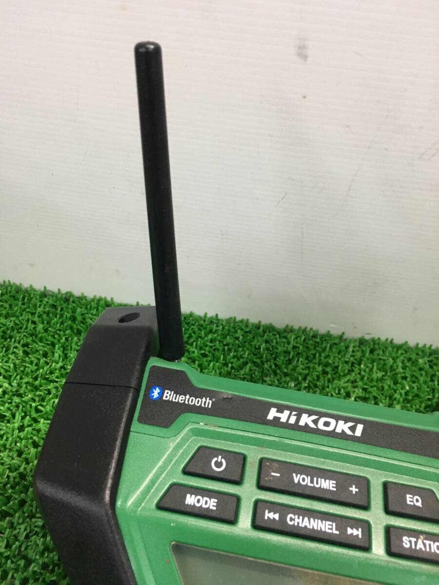 【中古品】【0907】★HiKOKI（ハイコーキ） コードレスラジオ Bluetooth対応(バッテリ、充電器別売) UR18DA(NN)　ITOOZMOQK26K