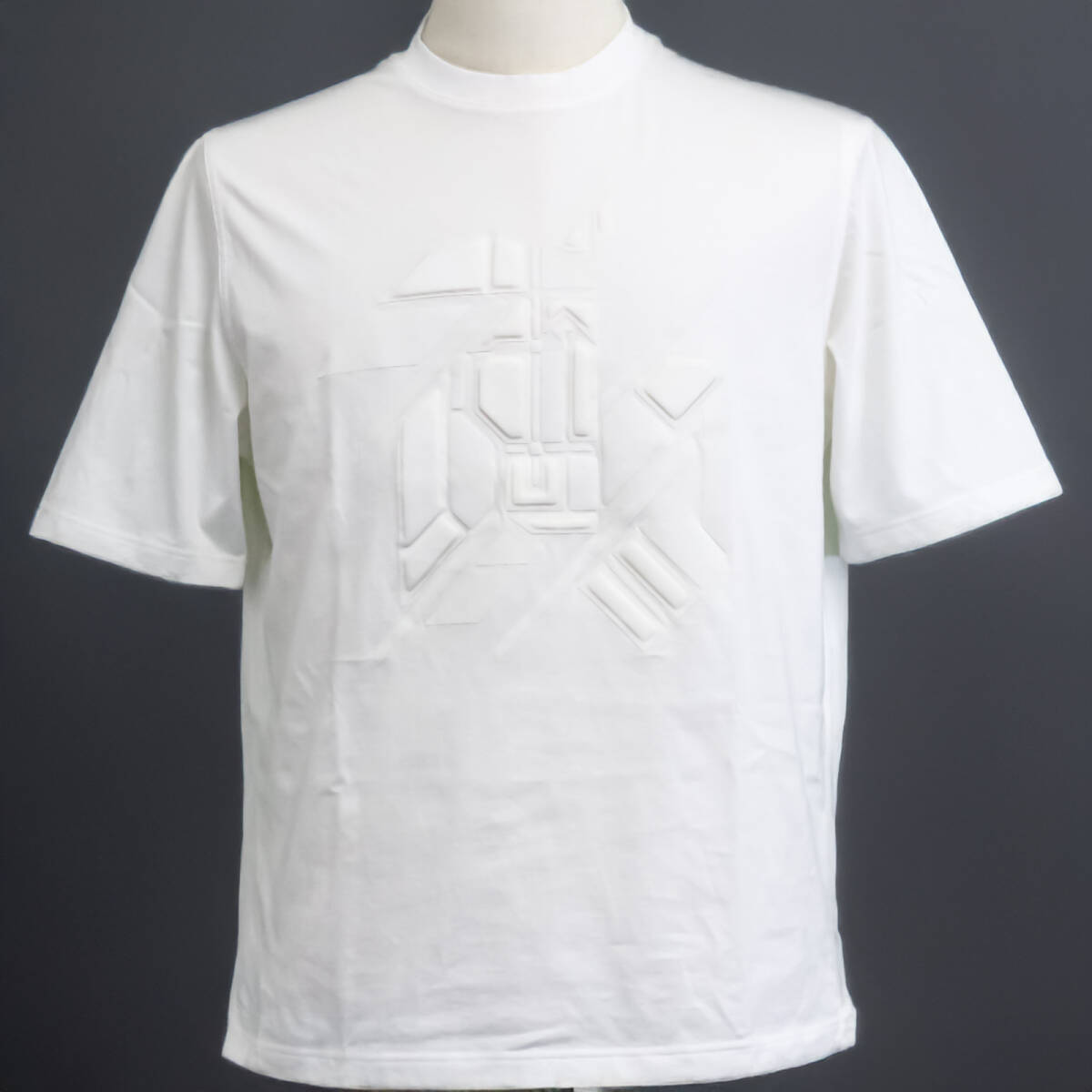 【美品】HERMES エルメス 2023SS Chevaux en Symetrie シュヴォー アン シンメトリー 3D コットン Tシャツ S ホワイト メンズ 【TS135】