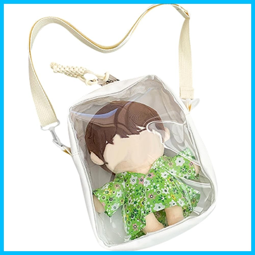 痛バ 見せバッグ バッグ クリア ショルダーバッグ ぬいぐるみ用 外出 片面透明 [YUYAKESHI] 収納 推し活 ぬいポーチ