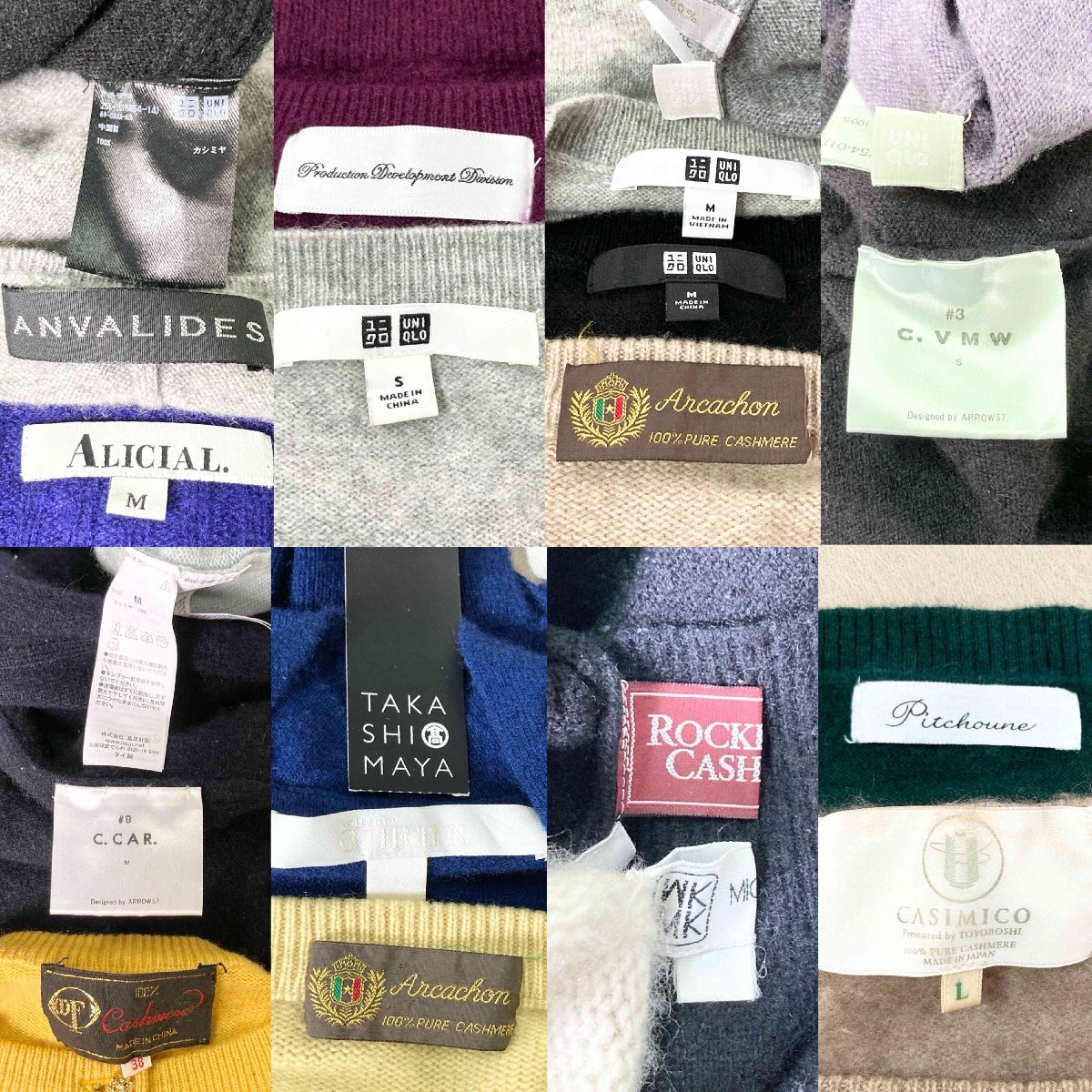 ☆ カシミヤ100% ニット セーター カーディガン 25点 まとめ ☆ カシミヤ100% ニット セーター カーディガン 25点 まとめ