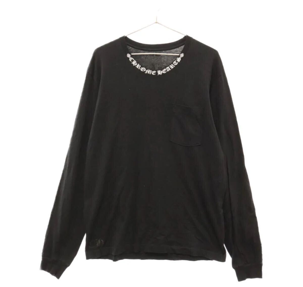 クロムハーツ Neck Logo Floral Cross L/S Tee ネックロゴ クロムハーツ Neck Logo Floral Cross L/S Tee ネックロゴ