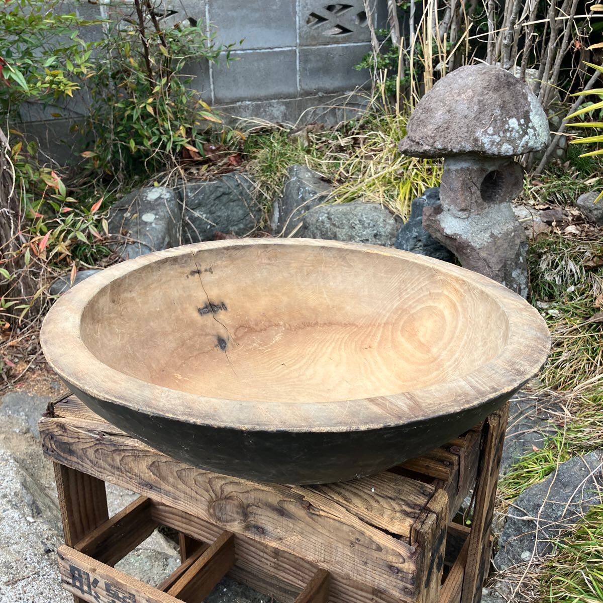 売り切り】木製 こね鉢 お正月 古道具 臼 石臼 うどん そば 調理 売り切り】木製 こね鉢 お正月 古道具 臼 石臼 うどん そば 調理