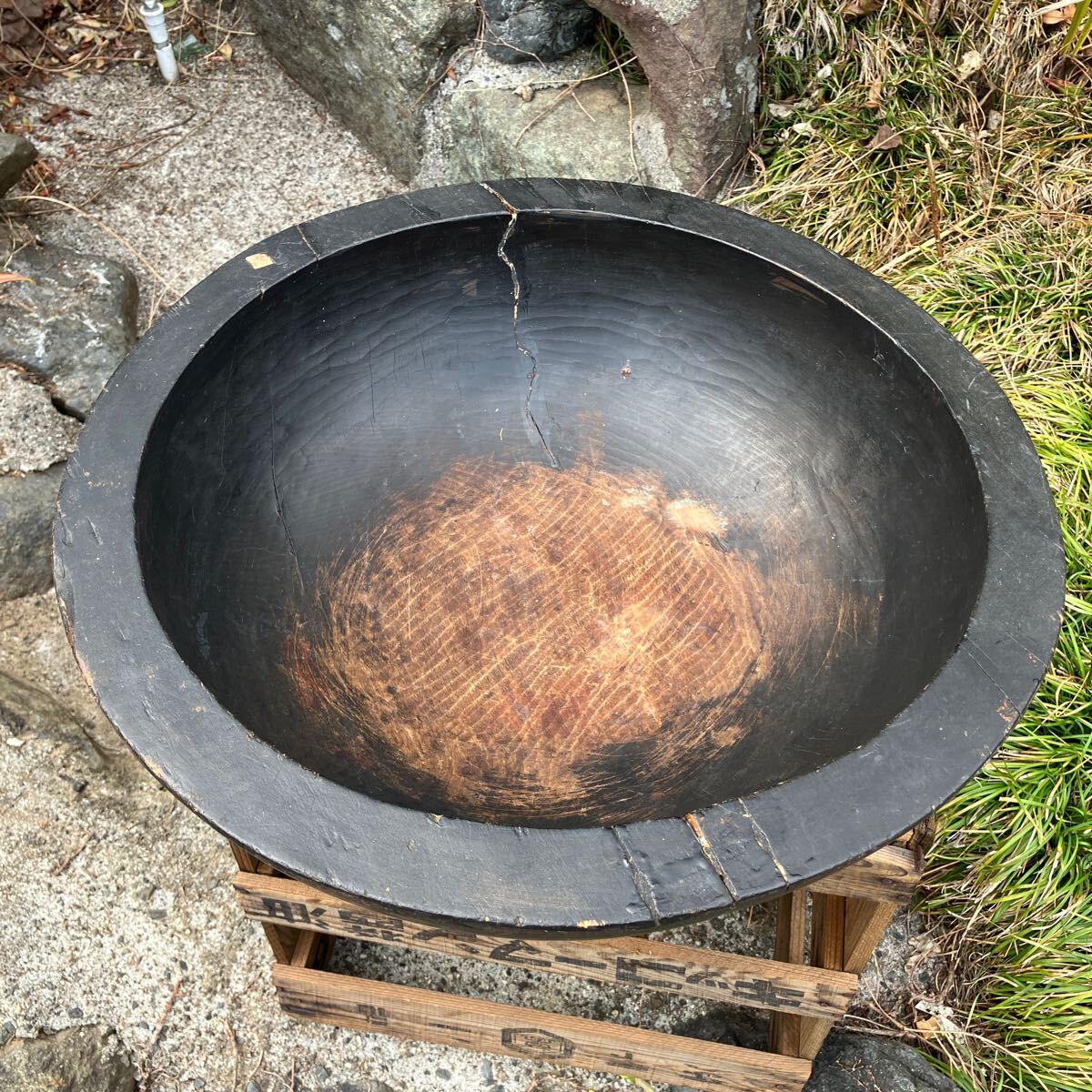こね鉢 蕎麦 うどん昭和レトロ 石臼 ガーデニング 調理器具 こね鉢 蕎麦 うどん昭和レトロ 石臼 ガーデニング 調理器具