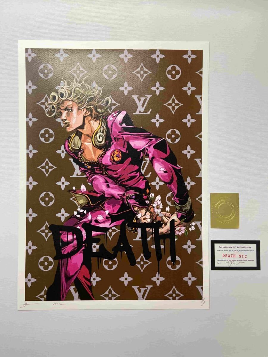 DEATH NYC 世界限定100枚 アートポスター ジョジョの奇妙な冒険 DEATH NYC 世界限定100枚 アートポスター ジョジョの奇妙な冒険