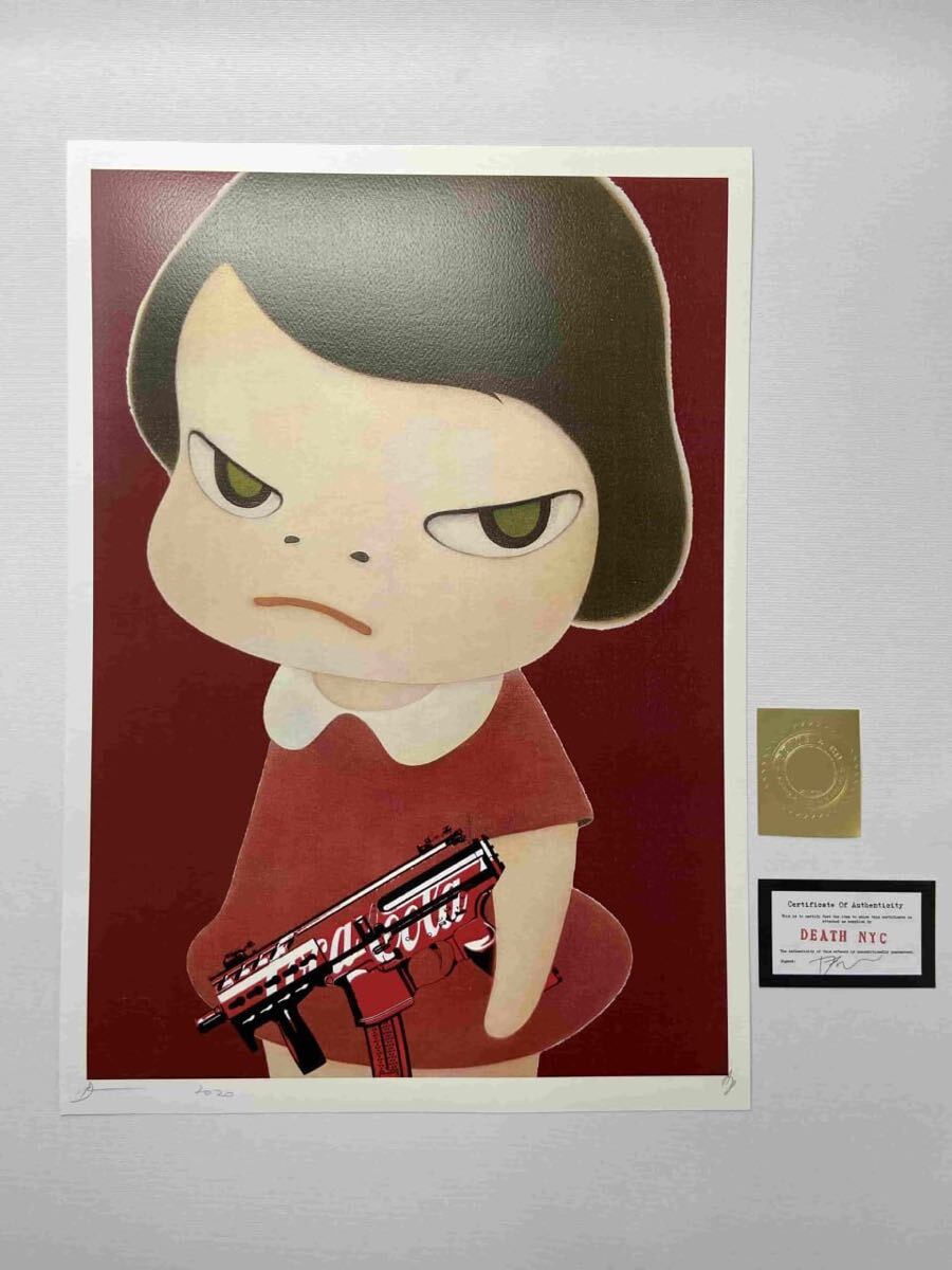 DEATH NYC 世界限定100枚 アートポスター Yoshitomo Nara 奈良 DEATH NYC 世界限定100枚 アートポスター Yoshitomo Nara 奈良