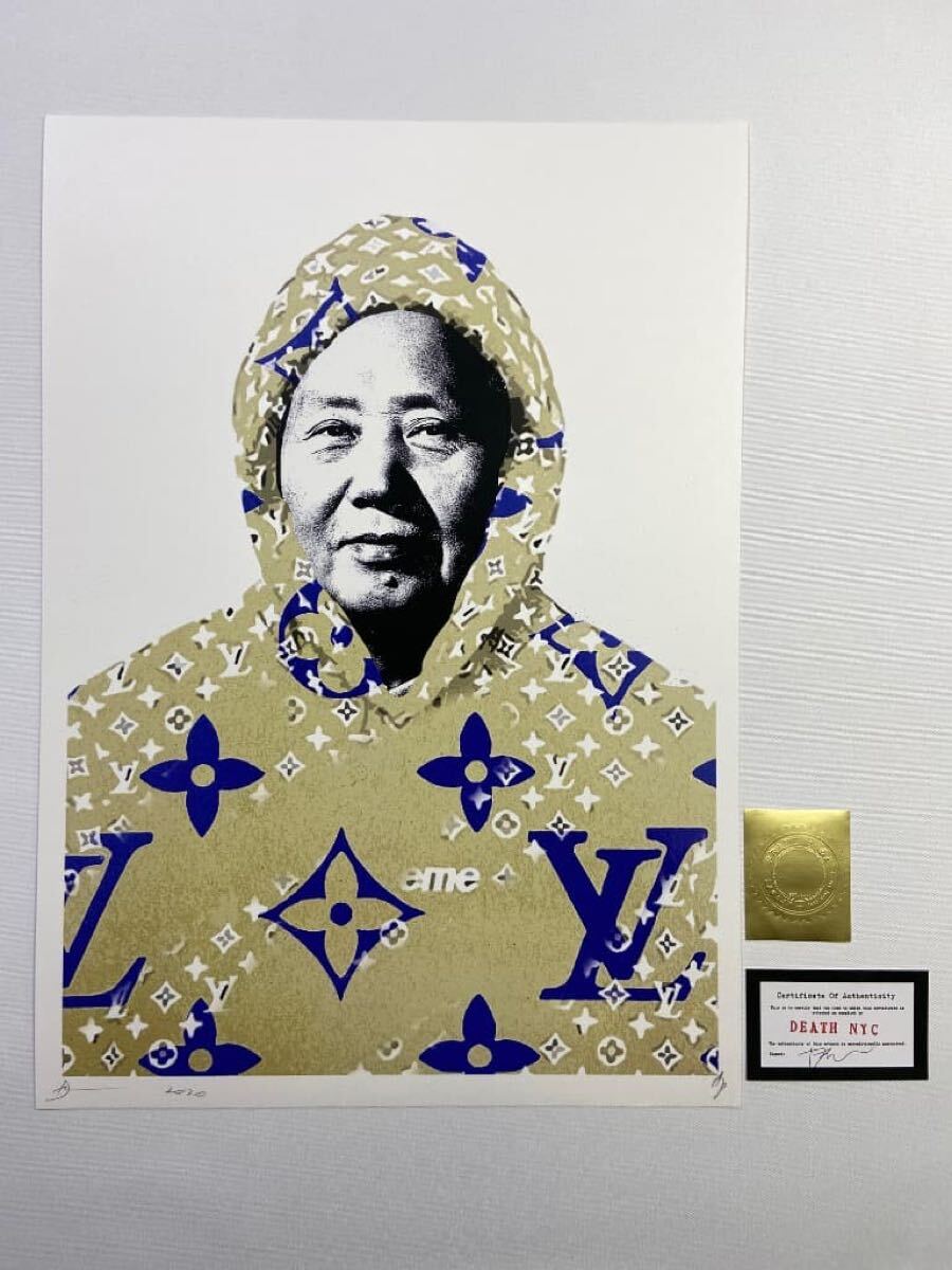DEATH NYC 世界限定100枚 アートポスター 毛沢東 元中華人民 DEATH NYC 世界限定100枚 アートポスター 毛沢東 元中華人民