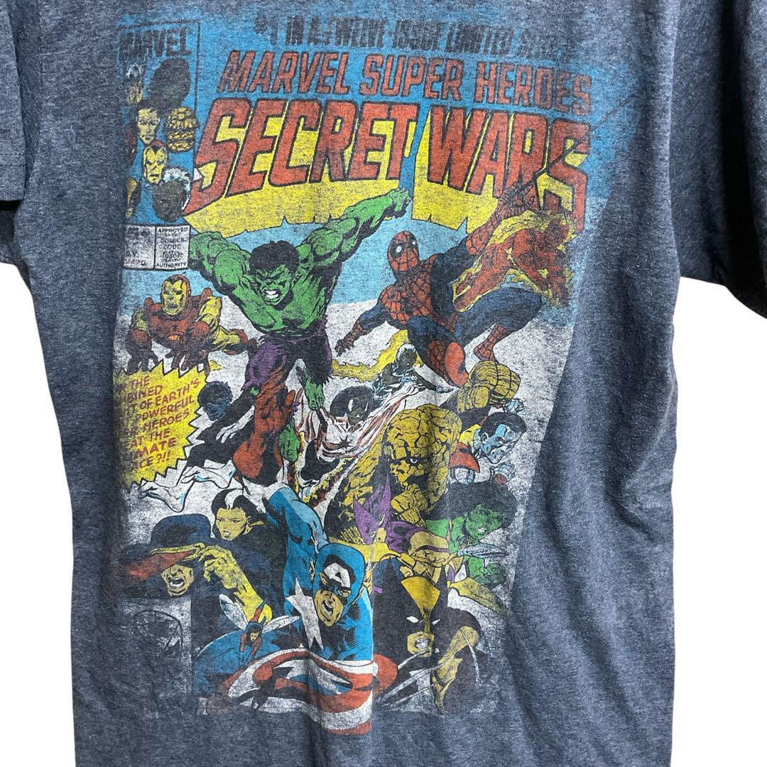 マーベル　アメコミTシャツ DCアイアンマン 紺色 S スパイダーマン【2988_画像2