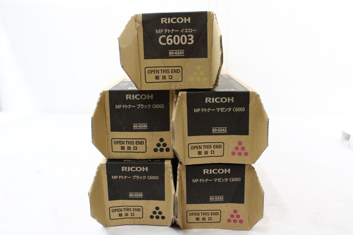 リコー RICOH MP トナー C6003 4色セット（K、M、C、Y 各1本